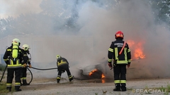 Bild: B2 - Fahrzeugbrand Übung